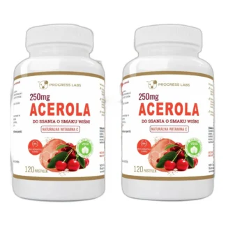 ACEROLA 250mg Naturalna Witamina C DO SSANIA 3x120 — zdjęcie 1