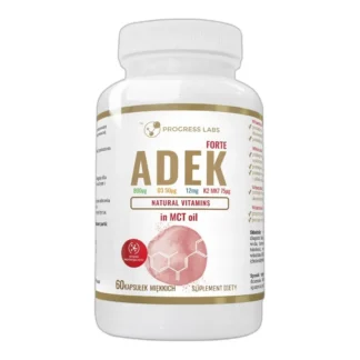 ADEK COMPLEX A D3 E K2 MK-7 w oleju MCT 60Kaps — zdjęcie 1