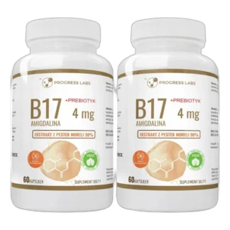 AMIGDALINA 1+1 GRATIS Witamina B17 Pestki Moreli 98% VEGE 2 x 60 kap — zdjęcie 1