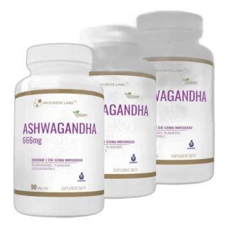 ASHWAGANDHA 666 mg Stres Zmęczenie MOCNA 9% WITHANOLIDES 270 tabletek — zdjęcie 1