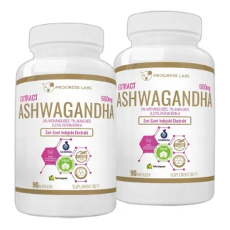 ASHWAGANDHA EXTRACT 600mg 9% WITANOLIDÓW VEGE 180k — zdjęcie 1