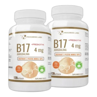B17 Amigdalina 4mg+Prebiotyk PESTKI MORELI 2x120k — zdjęcie 1