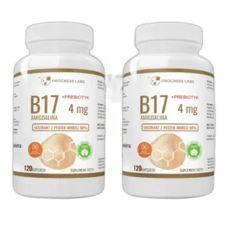 B17 Amigdalina 4mg+Prebiotyk PESTKI MORELI 3x120k — zdjęcie 1