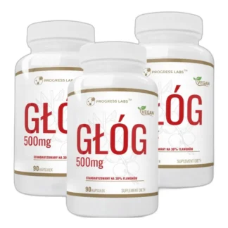 Głóg Ekstrakt z Głogu 500mg REGENERACJA Wsparcie SERCA KRĄŻENIA 180 kaps — zdjęcie 1