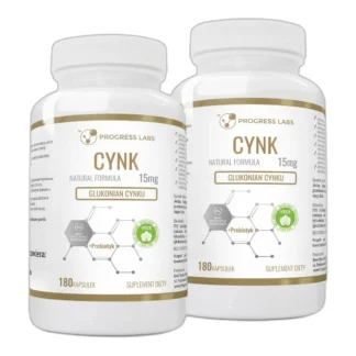 Glukonian Cynku Cynk 15mg + Prebiotyk 2x 180kaps — zdjęcie 1