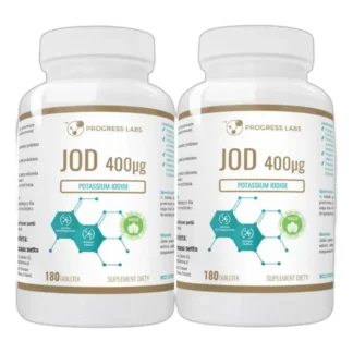 JOD JODEK POTASU 1+1 GRATIS 400 µg Tarczyca Metabolizm Hormony 2 x 180 tab — zdjęcie 1