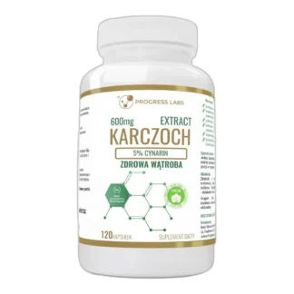 Kapsułki Progress Labs Karczoch 600mg wegańskie 120 szt. — zdjęcie 1