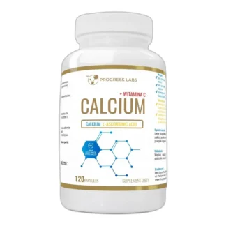 Kapsułki Progress Labs wapń z witaminą C 120 szt. bezalkoholowe — zdjęcie 1