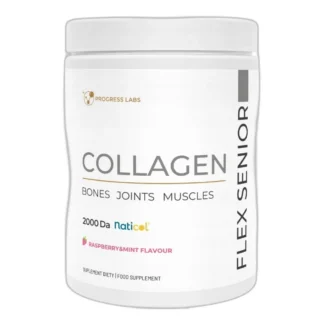 KOLAGEN FLEX SENIOR Na Stawy 2000 Da Malina Mięta Kości Witamina C 400 g — zdjęcie 1