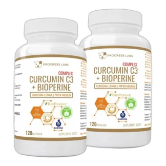 KURKUMINA + PIPERYNA CURCUMIN C3 turmeric 2x120kap — zdjęcie 1