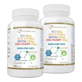 MODULATOR FORTE KWAS FOLIOWY B12 B6 BIOTYNA 240kap — zdjęcie 1