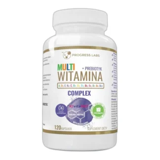 MULTIWITAMINA A D3 E K2 C B COMPLEX PREBIOTYK 120k — zdjęcie 1