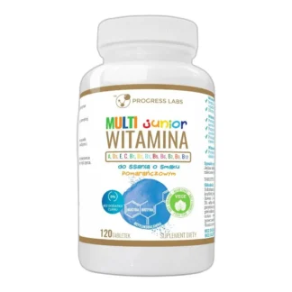 Multiwitamina Junior Progress Labs witaminy dla zdrowia dzieci 120 tabletek — zdjęcie 1