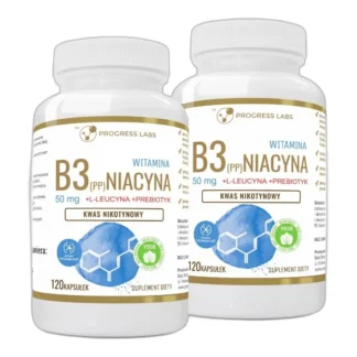 NIACYNA WITAMINA B3 PP 50mg KWAS NIKOTYNOWY 2x120 — zdjęcie 1