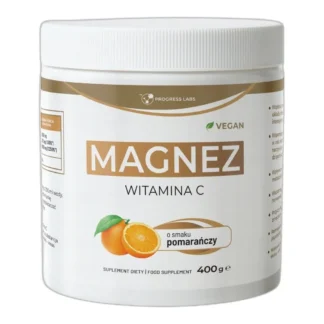 Pomarańczowy MAGNEZ smakowy 400g WITAMINA C stres zmęczenie cytrynian — zdjęcie 1
