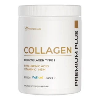 Progress Kolagen Premium 10 000 mg HA MSM wit C wspiera skórę stawy 400 g — zdjęcie 1