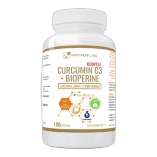 Progress Labs Kurkumina C3 + Piperyna 120 kapsułek — zdjęcie 1