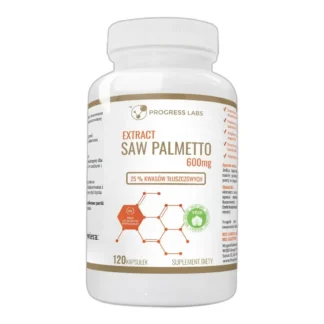 Progress Labs Palma Sabałowa Saw Palmetto 600 mg 120 kapsułek — zdjęcie 1