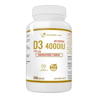 Progress Labs Witamina D3 4000 IU 100 mcg 240 tabletek — zdjęcie 1