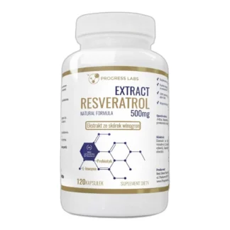 RESWERATROL EKSTRAKT 500mg RESVERATROL 120kapsułek — zdjęcie 1