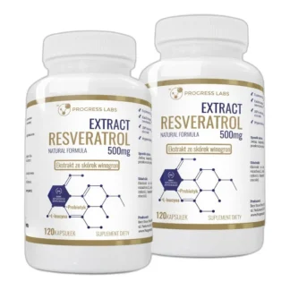 RESWERATROL EKSTRAKT 500mg RESVERATROL 240kapsułek — zdjęcie 1