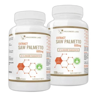 SAW PALMETTO 600mg PALMA SABAŁOWA PROSTATA 2x120ka — zdjęcie 1