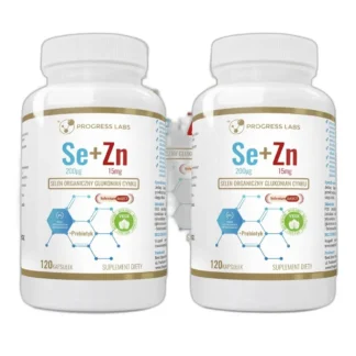 Selen Organiczny 200mcg + Cynk 15mg Vege 3x 120kap — zdjęcie 1
