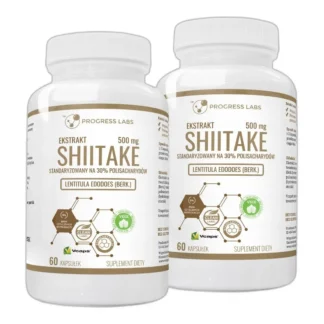 SHIITAKE 500mg Ekstrakt 30% Odporność stres Vege — zdjęcie 1