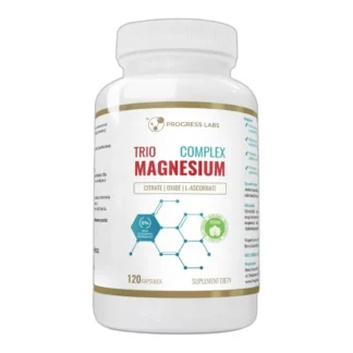 Suplement diety Progress Labs Trio Complex Magnesium 120 kapsułek wegański — zdjęcie 1