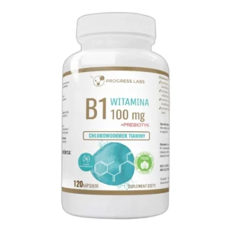 Suplement diety Progress Labs witamina B1 100 mg tiamina kapsułki 120 szt. — zdjęcie 1