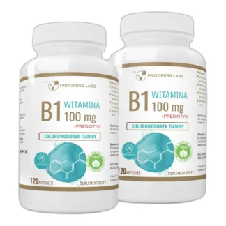 WITAMINA B1 100mg TIAMINA PREBIOTYK SERCE 2x120kap — zdjęcie 1