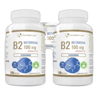 WITAMINA B2 100mg RYBOFLAWINA + PREBIOTYK 3x120kap — zdjęcie 1