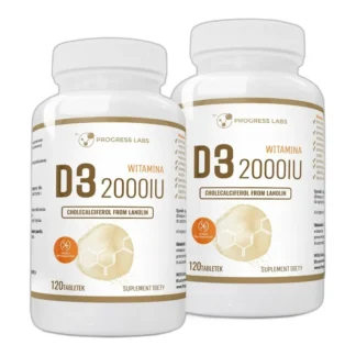 WITAMINA D3 2000IU 50µg 2x120 tabletek — zdjęcie 1