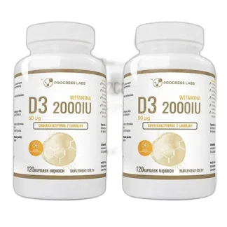 WITAMINA D3 2000IU 50µg w oleju 3x120 kapsułek — zdjęcie 1