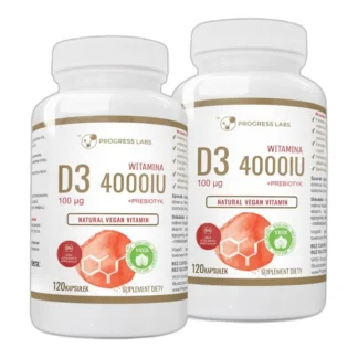 WITAMINA D3 4000IU 100µg MEGA DAWKA 100% WEGAN 240 — zdjęcie 1