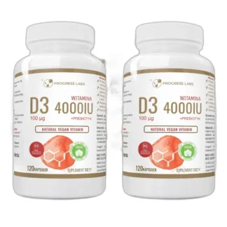 WITAMINA D3 4000IU 100µg MEGA DAWKA 100% WEGAN 360 — zdjęcie 1