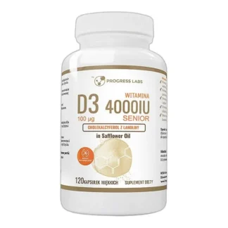 WITAMINA D3 4000IU 100µg w oleju SENIOR 120 kaps — zdjęcie 1