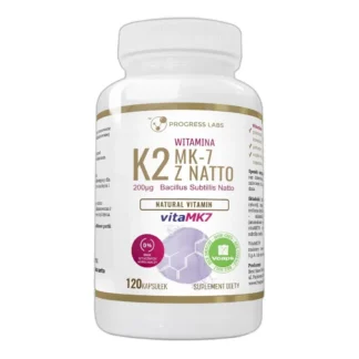 Witamina K2 200mcg VitaMK-7 Wegan Naturalna 120kap — zdjęcie 1