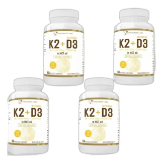 WITAMINA K2 MK-7+D3 MCT OLEJU KOKOSOWYM 4 x 60 kaps — zdjęcie 1