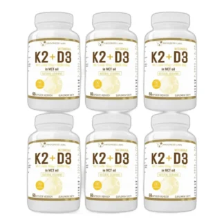 WITAMINA K2 MK-7+D3 MCT OLEJU KOKOSOWYM 6 x 60 kaps — zdjęcie 1