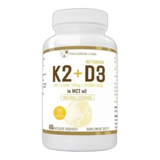 WITAMINA K2 MK-7+D3 MCT OLEJU KOKOSOWYM 60 kaps — zdjęcie 1