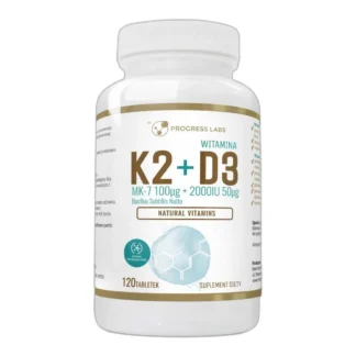 WITAMINA K2 MK-7 z natto 100mcg + D3 2000IU 120tab — zdjęcie 1