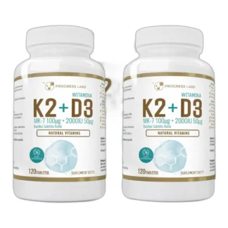 WITAMINA K2 MK-7 z natto 100mcg + D3 2000IU 360szt — zdjęcie 1