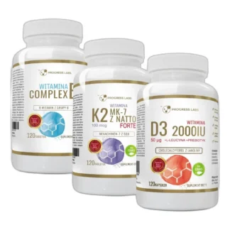 WITAMINA K2 MK-7 z natto + D3 2000IU+WIT B COMPLEX — zdjęcie 1