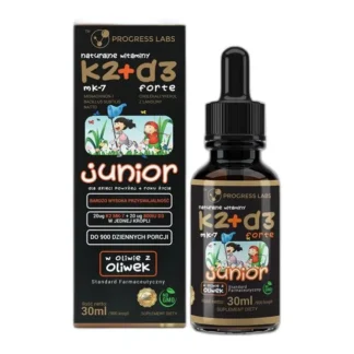 Witamina K2 MK7 + D3 Forte Junior w Kroplach 30ml — zdjęcie 1
