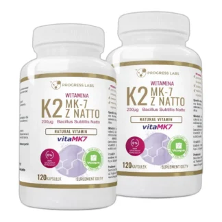 WITAMINA K2 vitaMK7 z natto 200mcg Forte WEGAN — zdjęcie 1